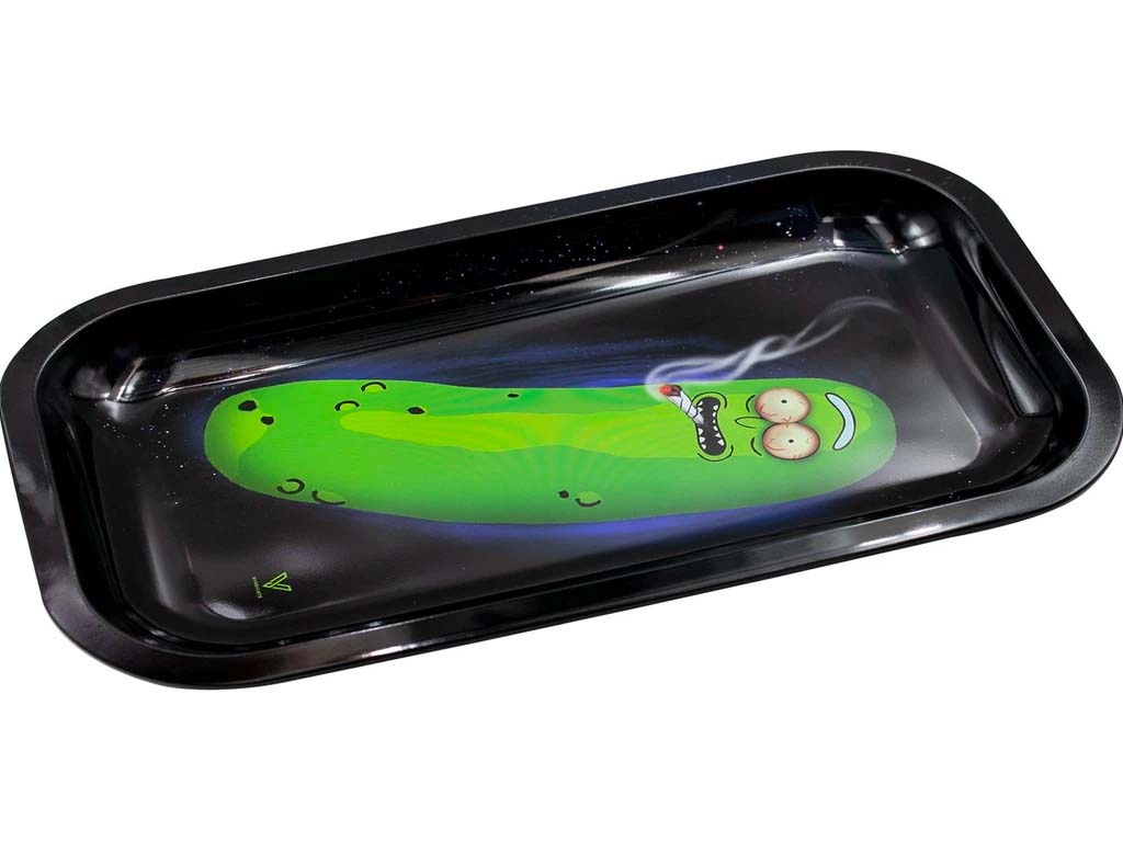 Pickle Metal Rolling Tray Fat Buddha Glass