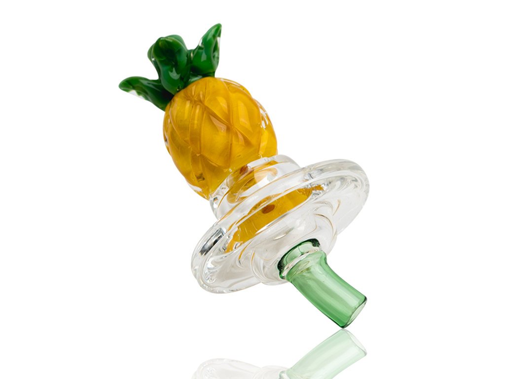 Pineapple Carb Cap Fat Buddha Glass