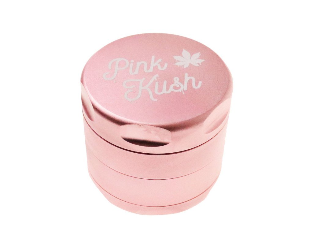 Pink Kush Grinder Fat Buddha Glass