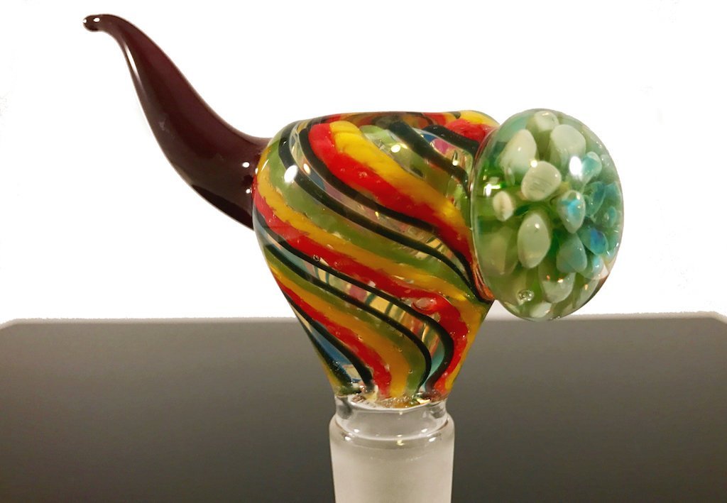 Rasta Glass Bowl Fat Buddha Glass