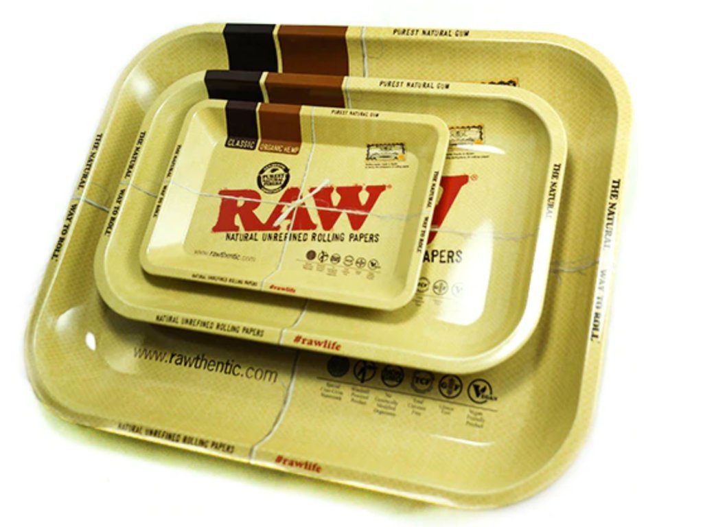 Raw High Sided Rolling Tray 