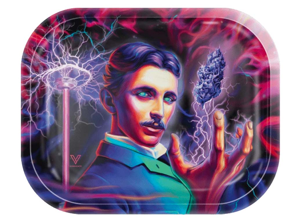 High Voltage Metal Tray Fat Buddha Glass