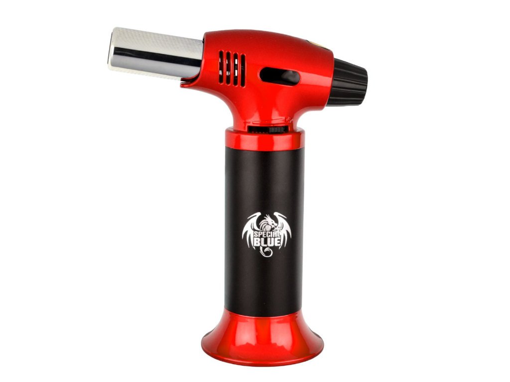 Special Blue Inferno Touch Fat Buddha Glass