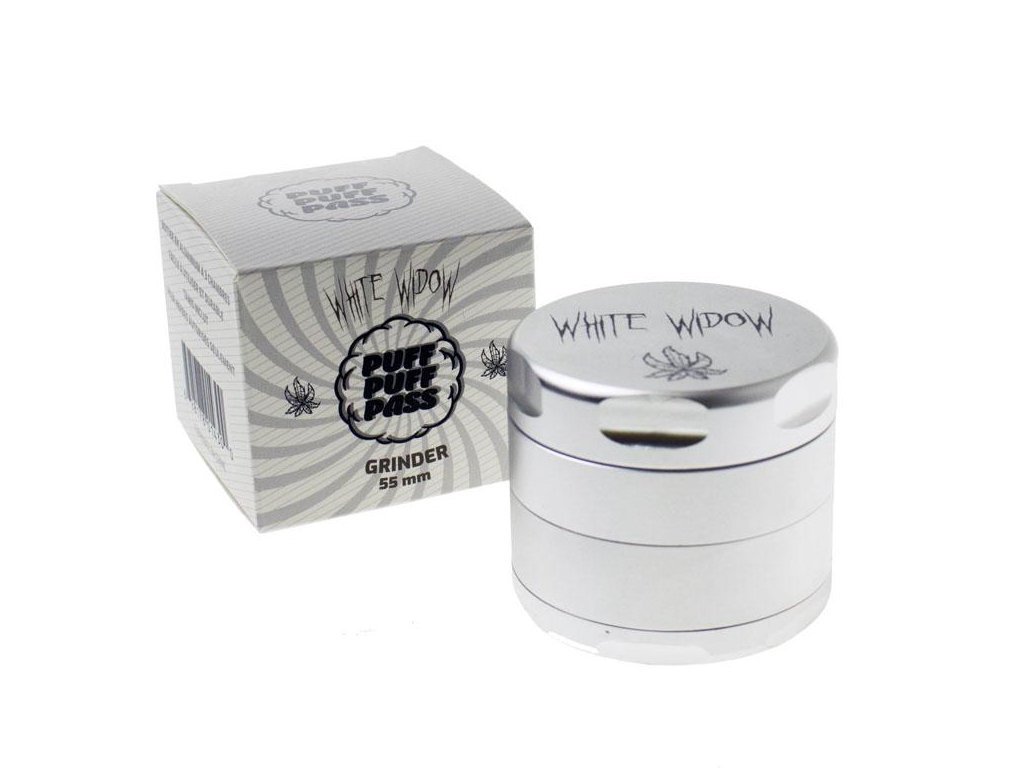 White Widow Grinder - Fat Buddha Glass