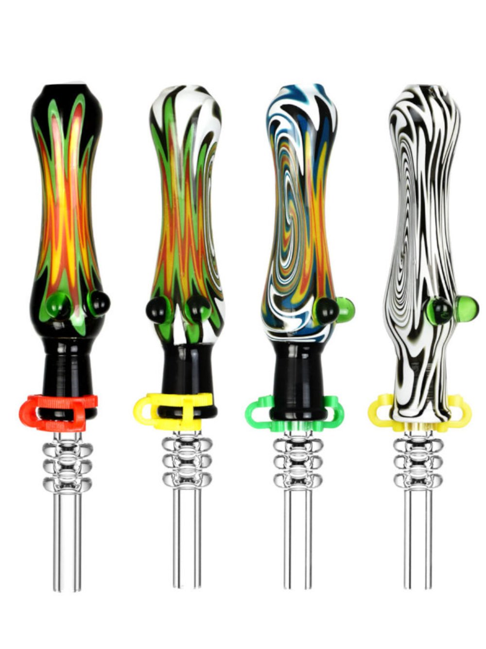 Wig Wag Straw Fat Buddha Glass