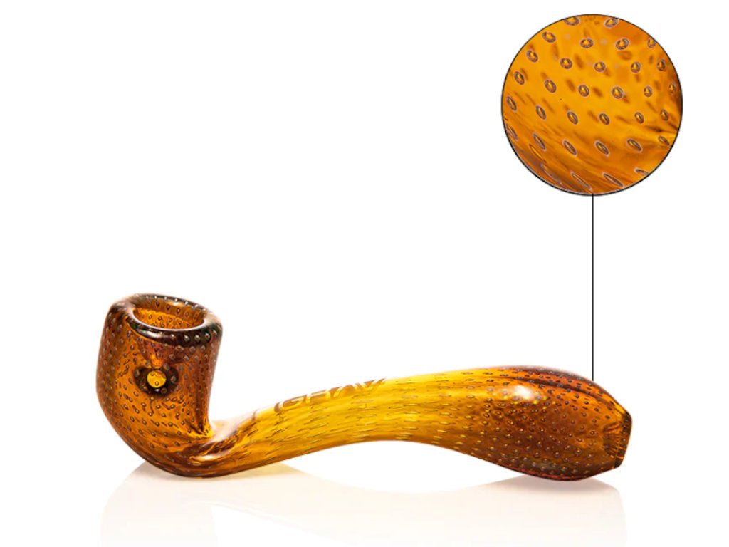 Grav Amber Bubble Trap Sherlock Pipe