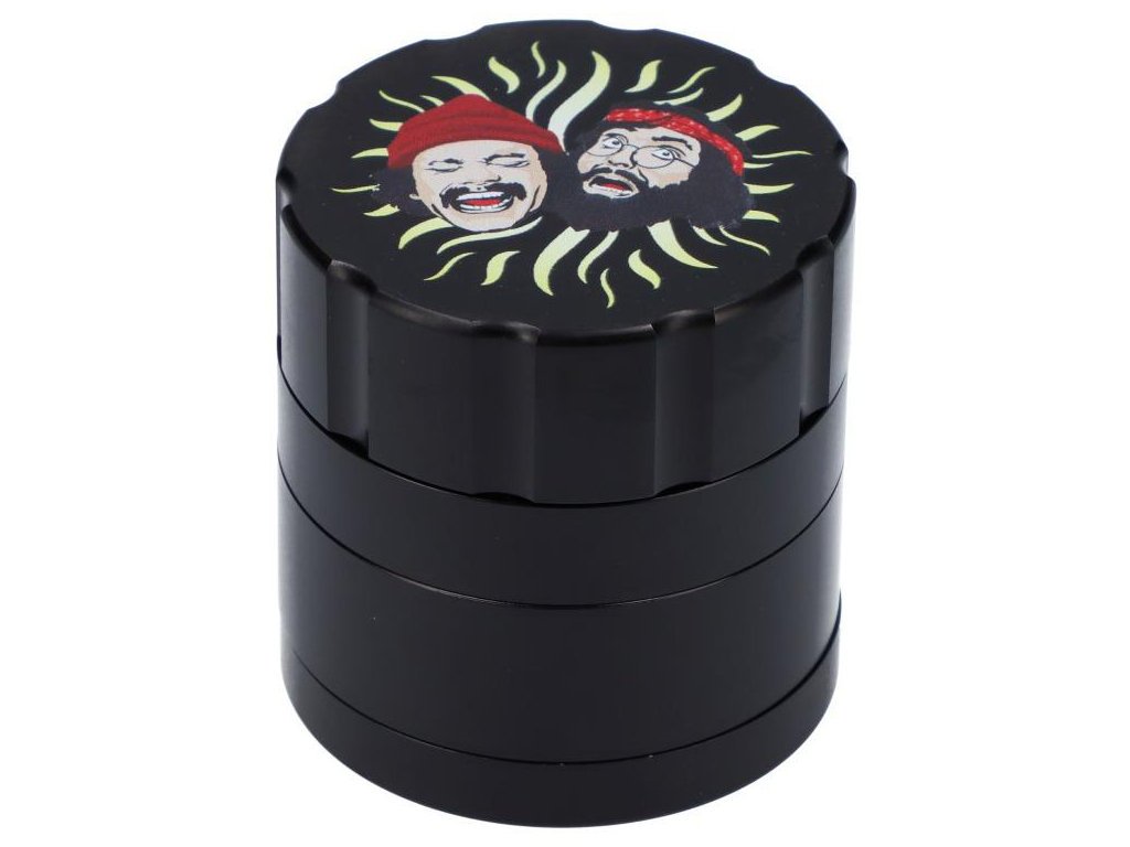 Black Famous Brandz Black Cheech & Chong Grinder