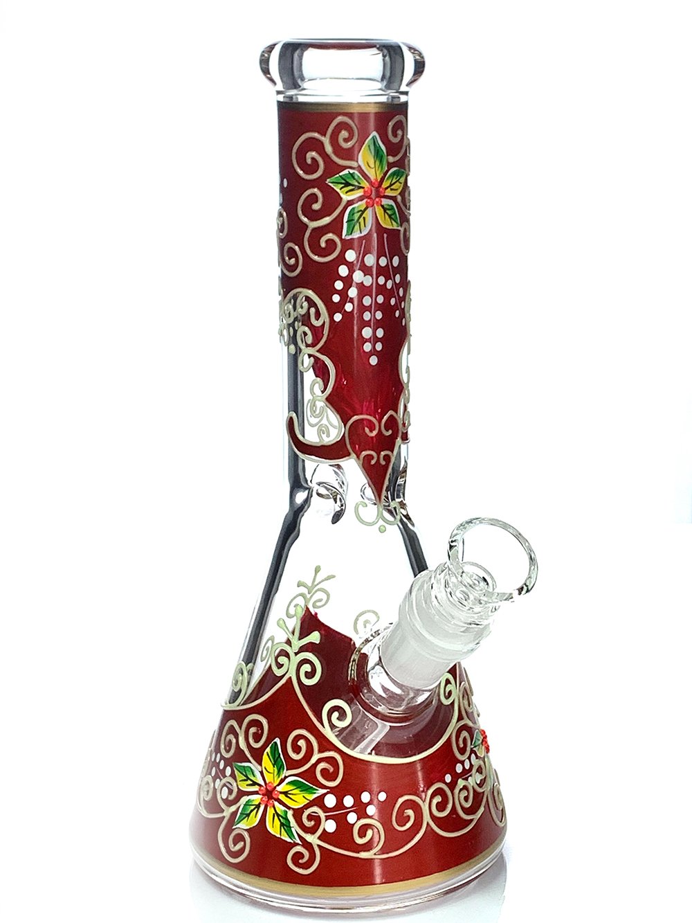 Glow In The Dark Flower Bong Fat Buddha Glass