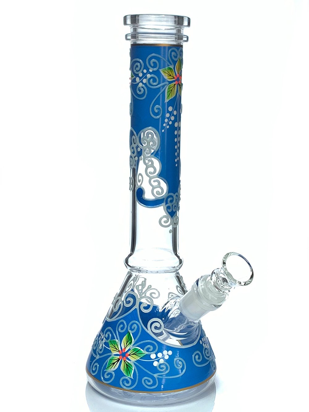 Glow In The Dark Flower Bong Fat Buddha Glass