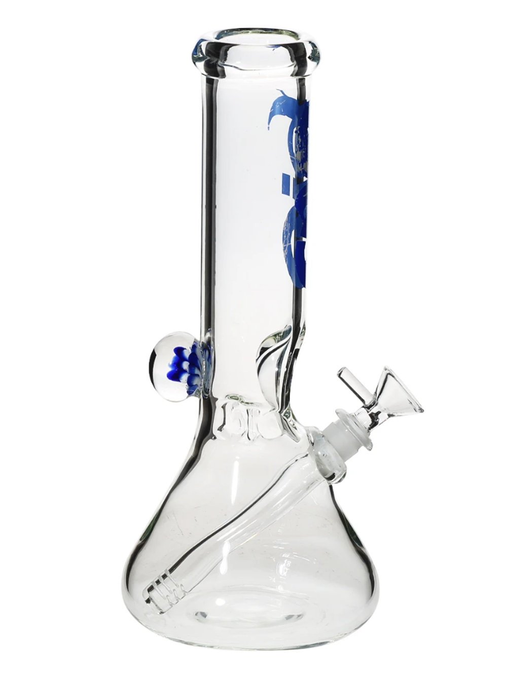 Bio Beaker Bong w/Marble Fat Buddha Glass