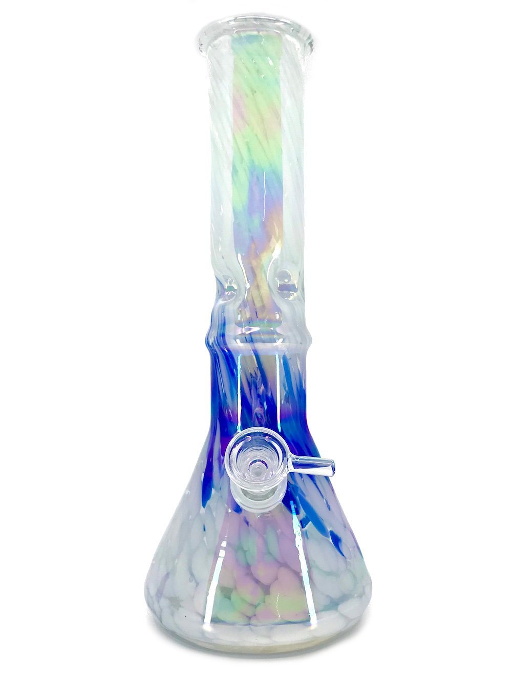 Colorful Beaker Bong w/Ice Catcher