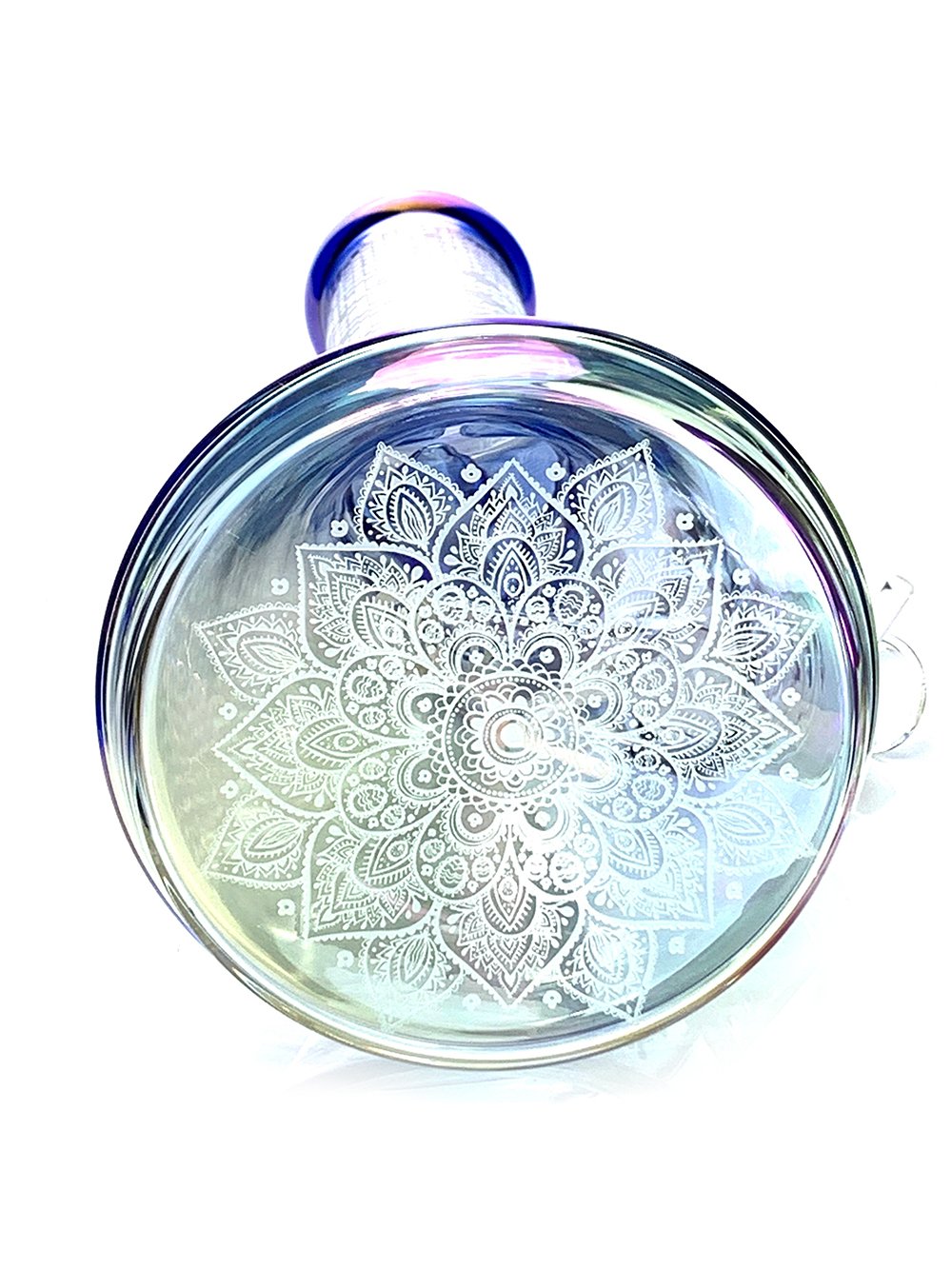 Pink 12" Electroplated Beaker Bong Fat Buddha Glass