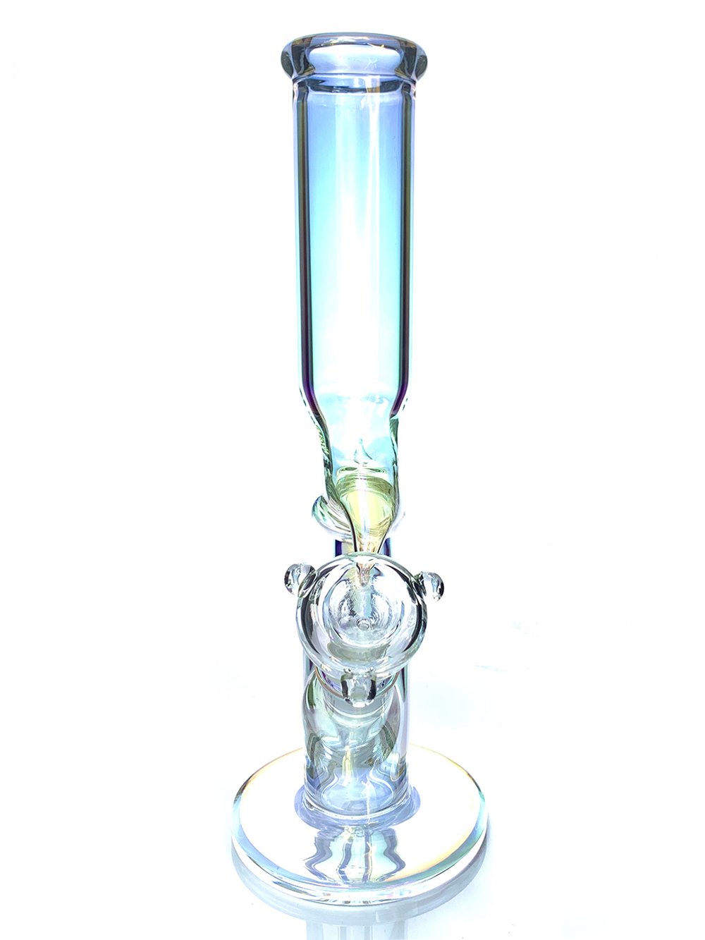 Fat Buddha Glass Bong 12" Electroplated Z Bong