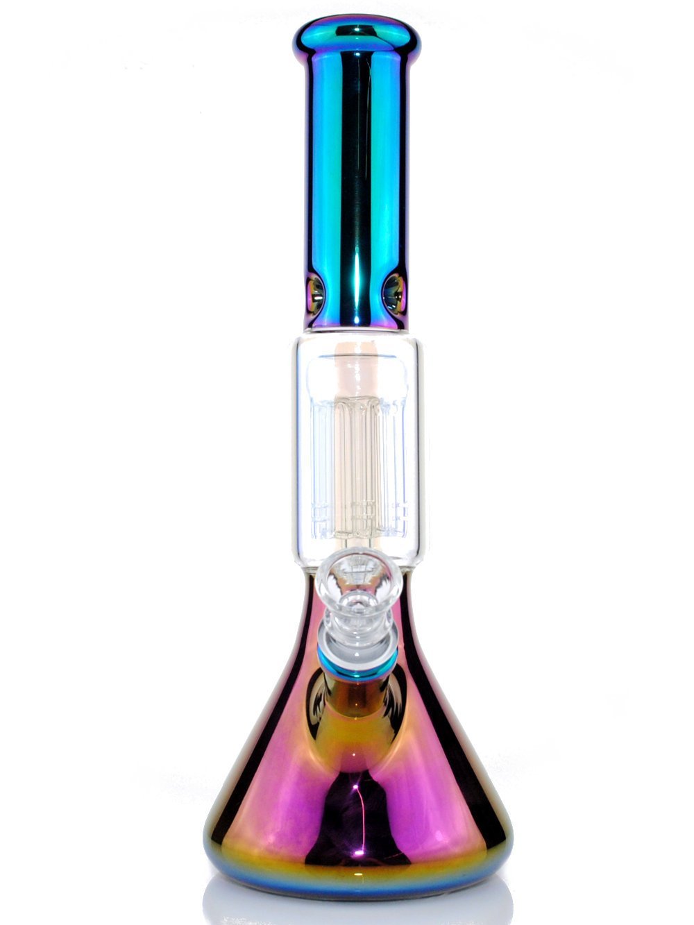 12" Hydroplated Beaker Bong Fat Buddha Glass