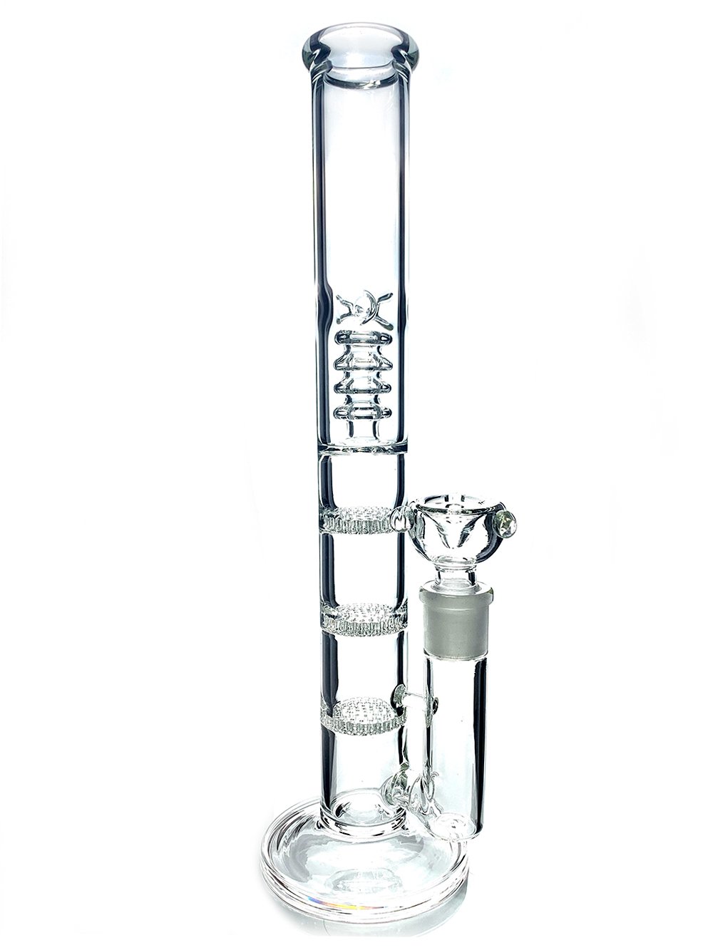 SMALL QUADRUPLE PERCOLATOR BONG/ BLUE - Haze Emporium