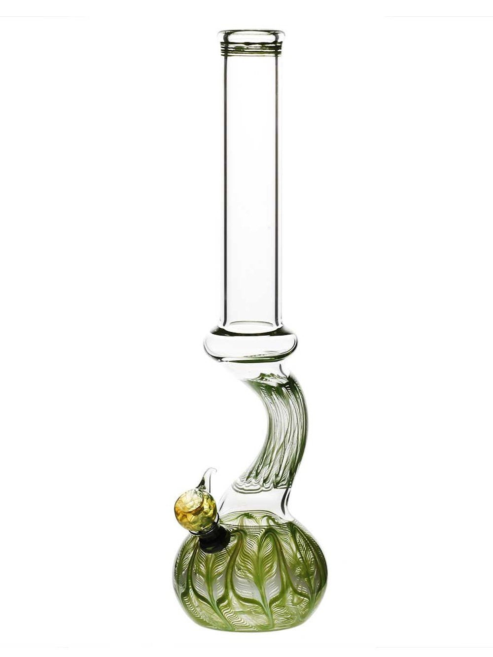 Green Bend Bong Fat Buddha Glass