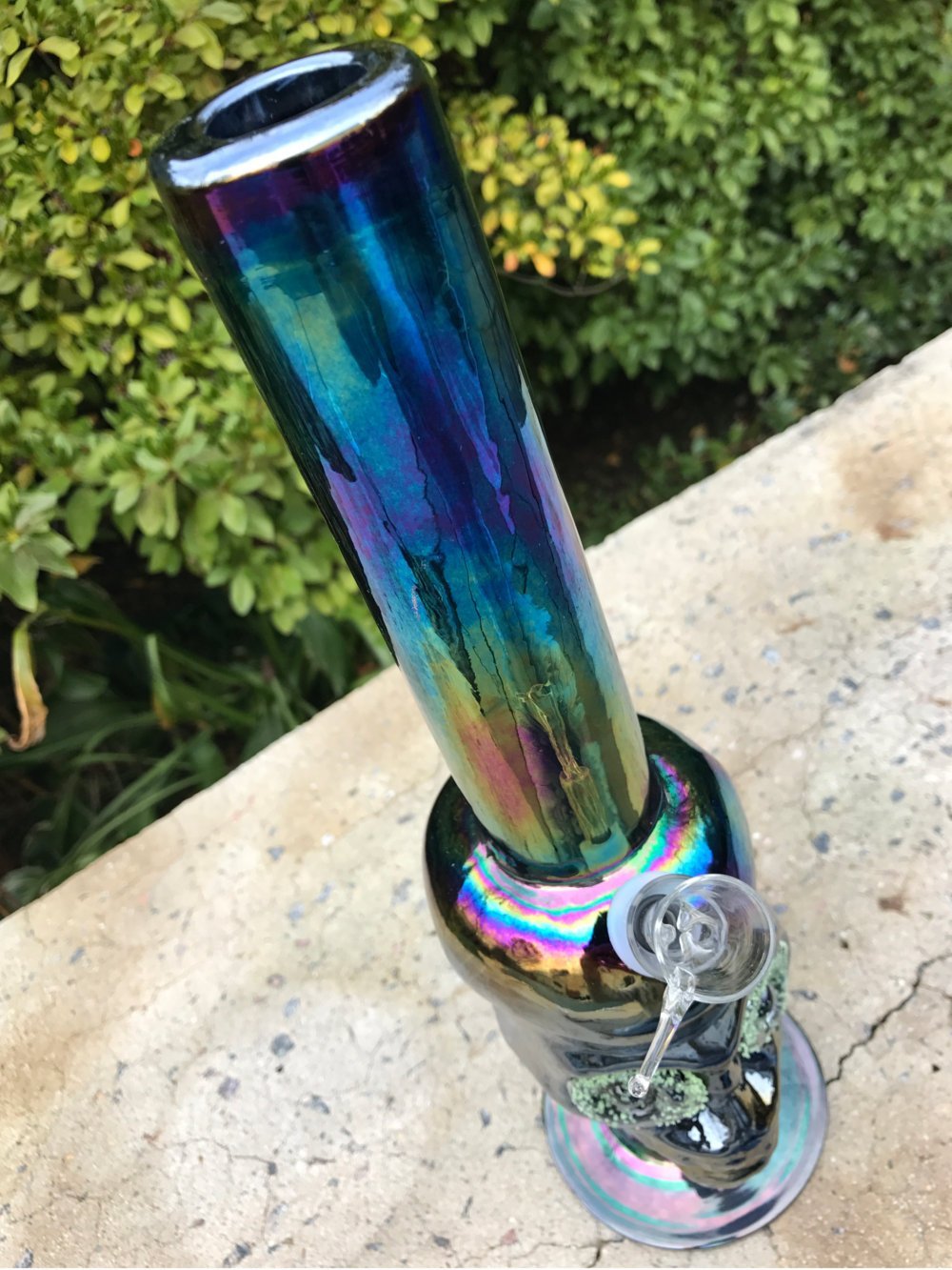 Fumed Black Skull with Glow in the DARK EYES