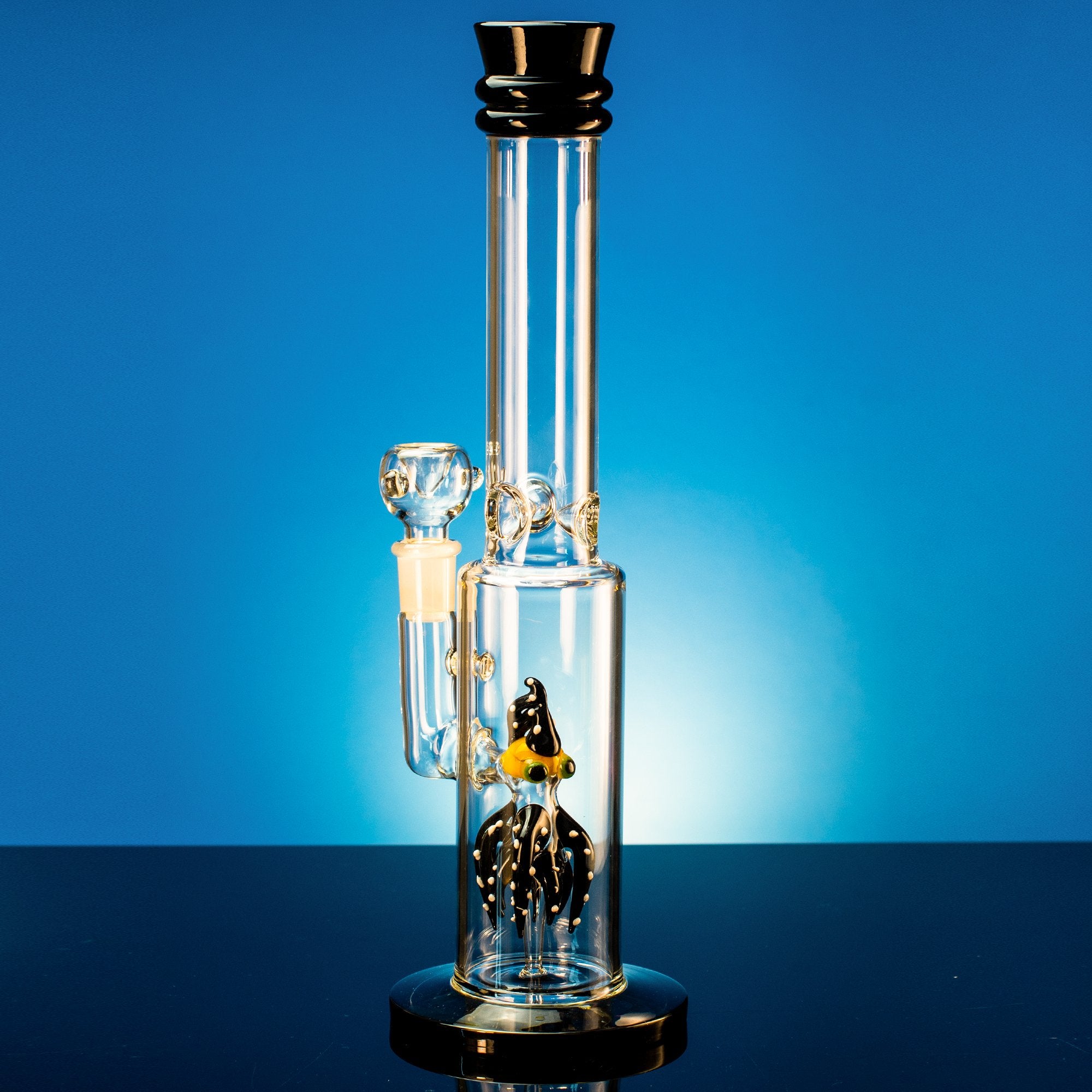 Black Octopus Bong Fat Buddha Glass