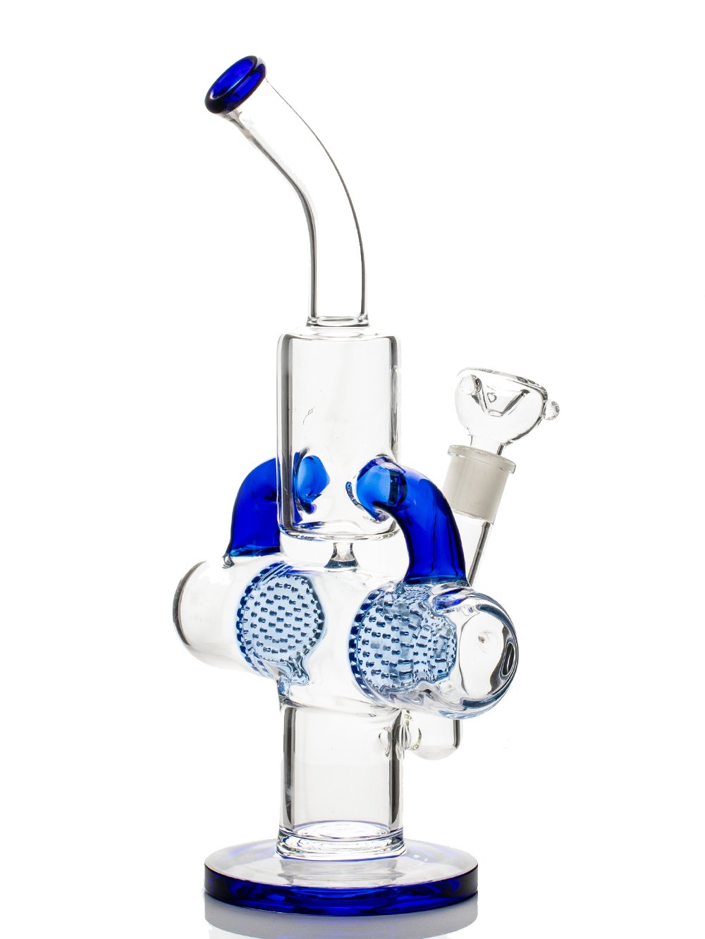 Dual Honeycomb Bong Fat Buddha Glass