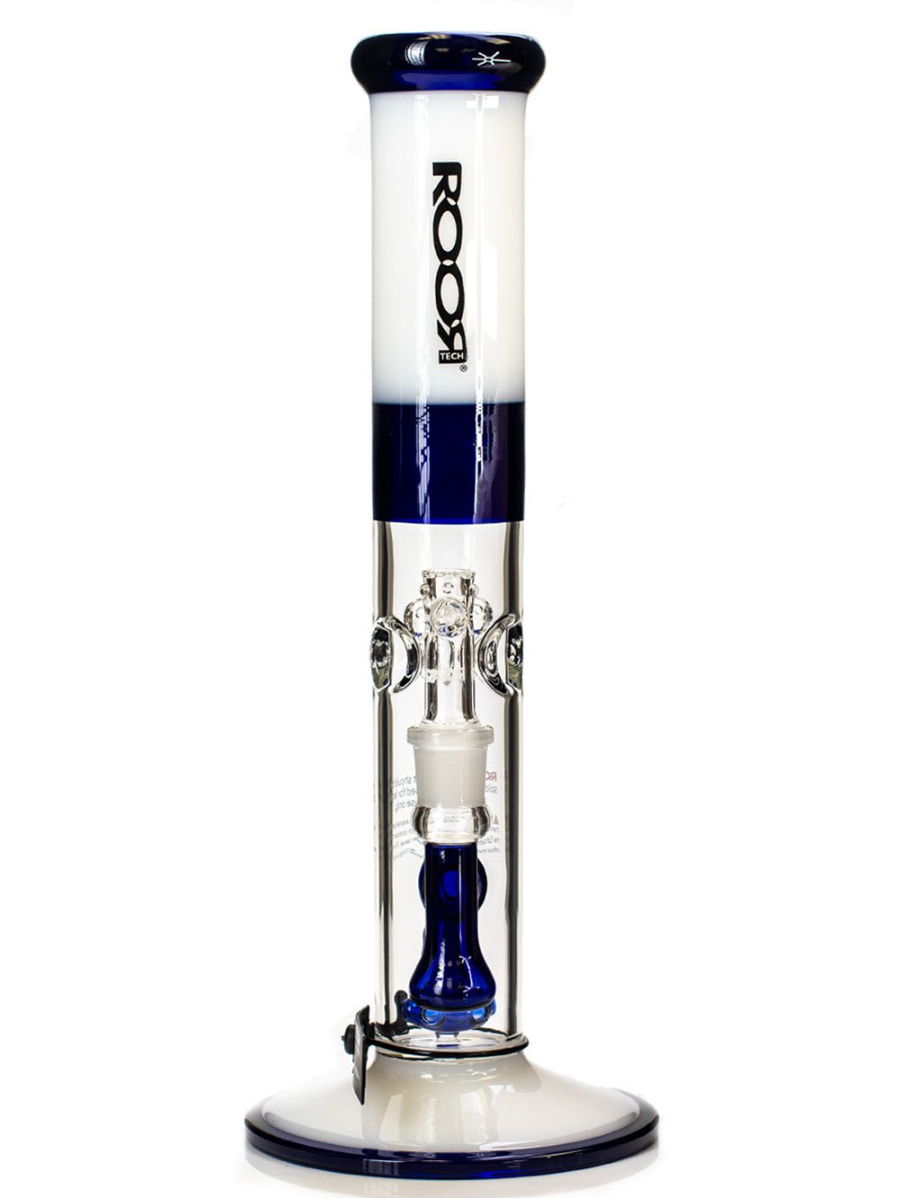 ROOR Bong 14” STRAIGHT TUBE BONG B&W