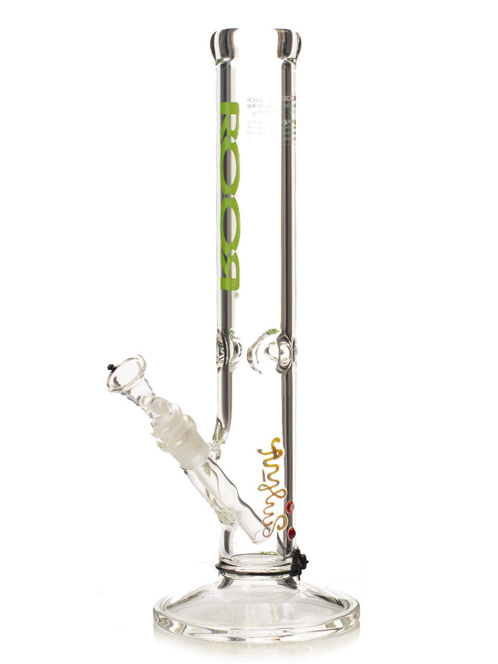 ROOR Bong 14" STRAIGHT TUBE GREEN