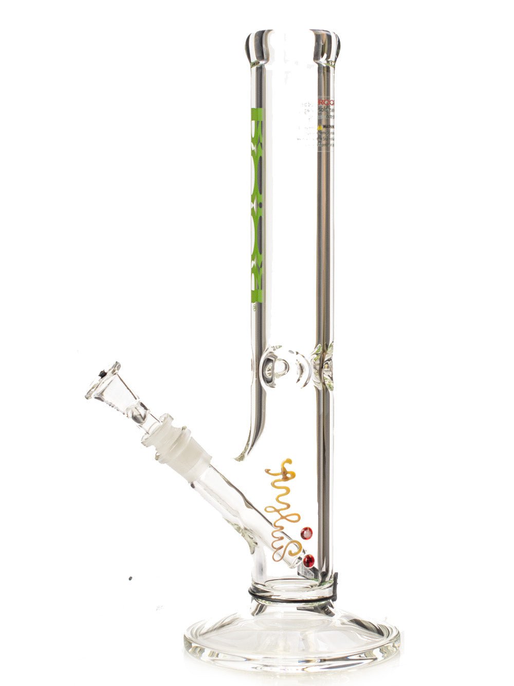 ROOR Bong 14" STRAIGHT TUBE GREEN