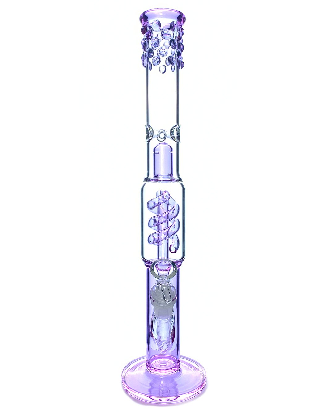 Purple Twist Bong Fat Buddha Glass