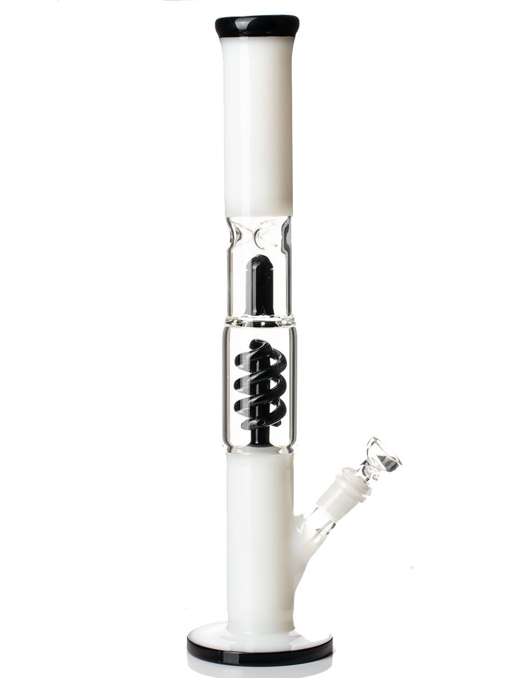 Black White Bong Fat Buddha Glass