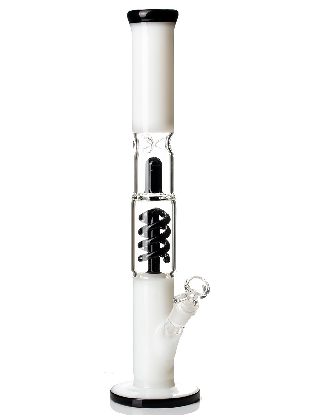 Black White Bong Fat Buddha Glass