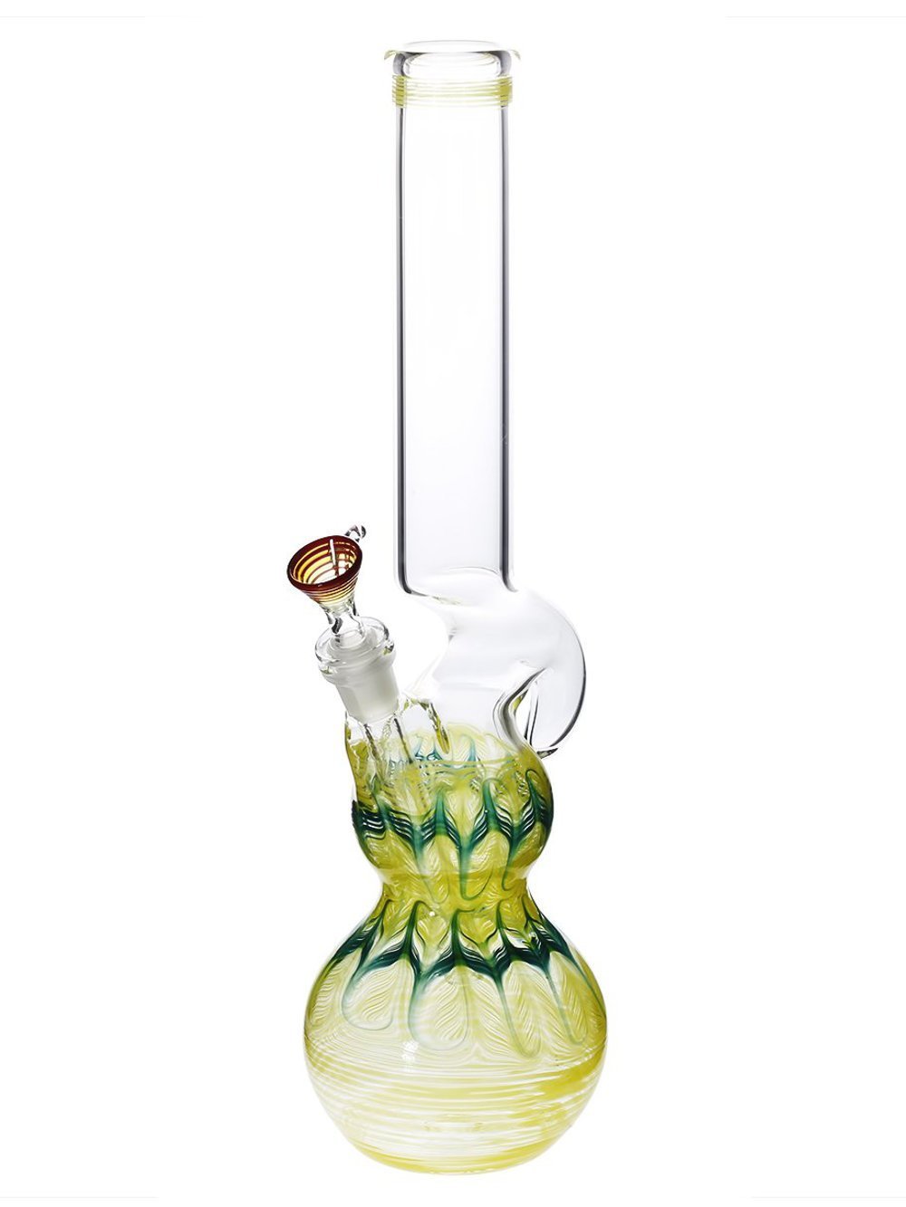 Double Bubble Hook Bong - Fat Buddha Glass