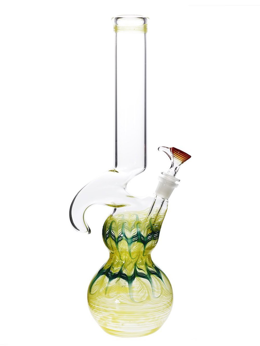 Double Bubble Hook Bong - Fat Buddha Glass
