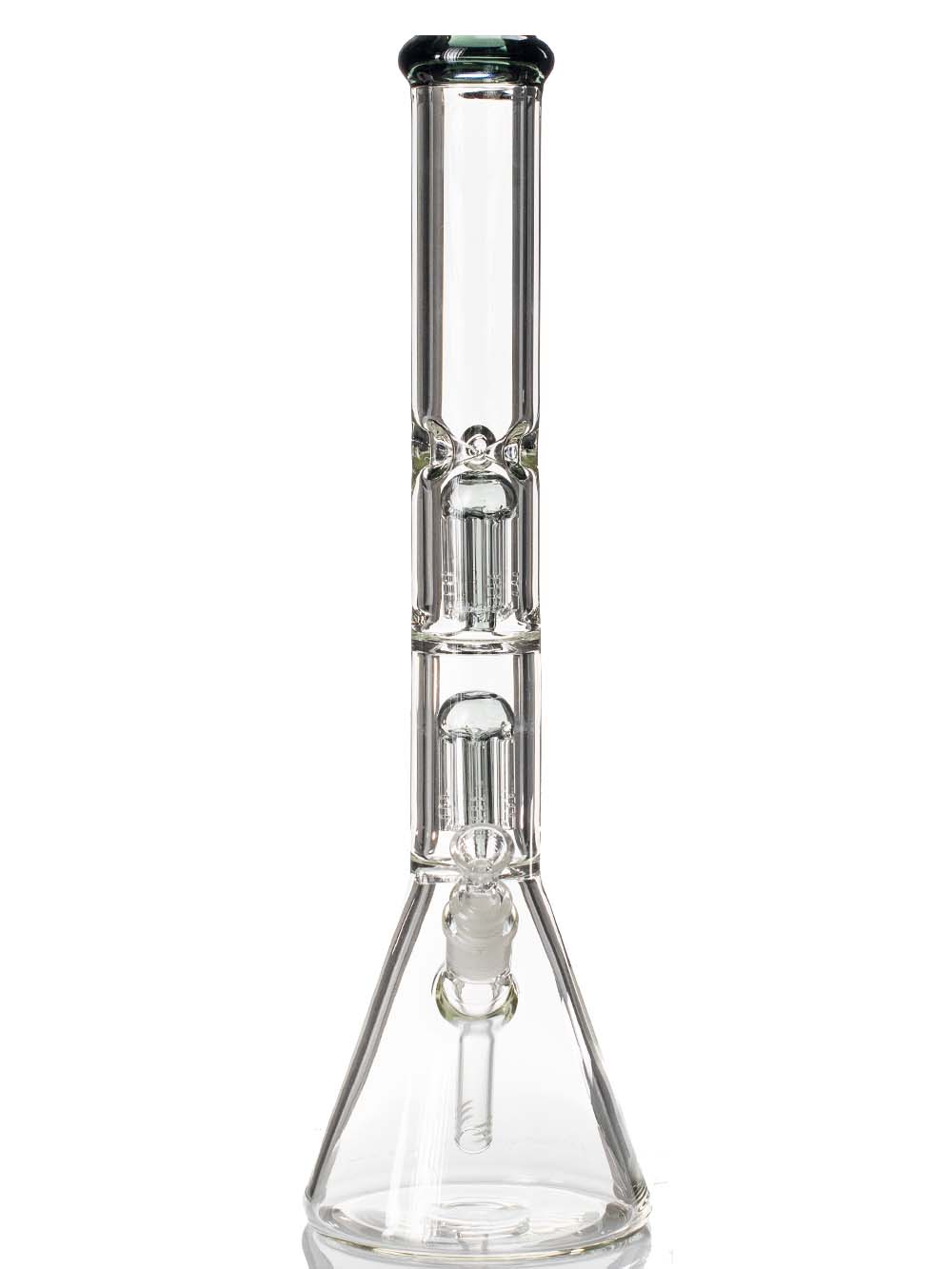 Dual Perc Beaker Bong Fat Buddha Glass