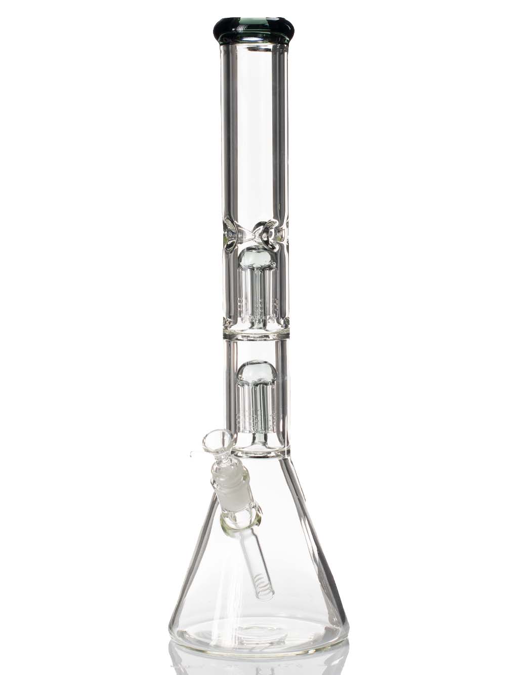 Dual Perc Beaker Bong Fat Buddha Glass