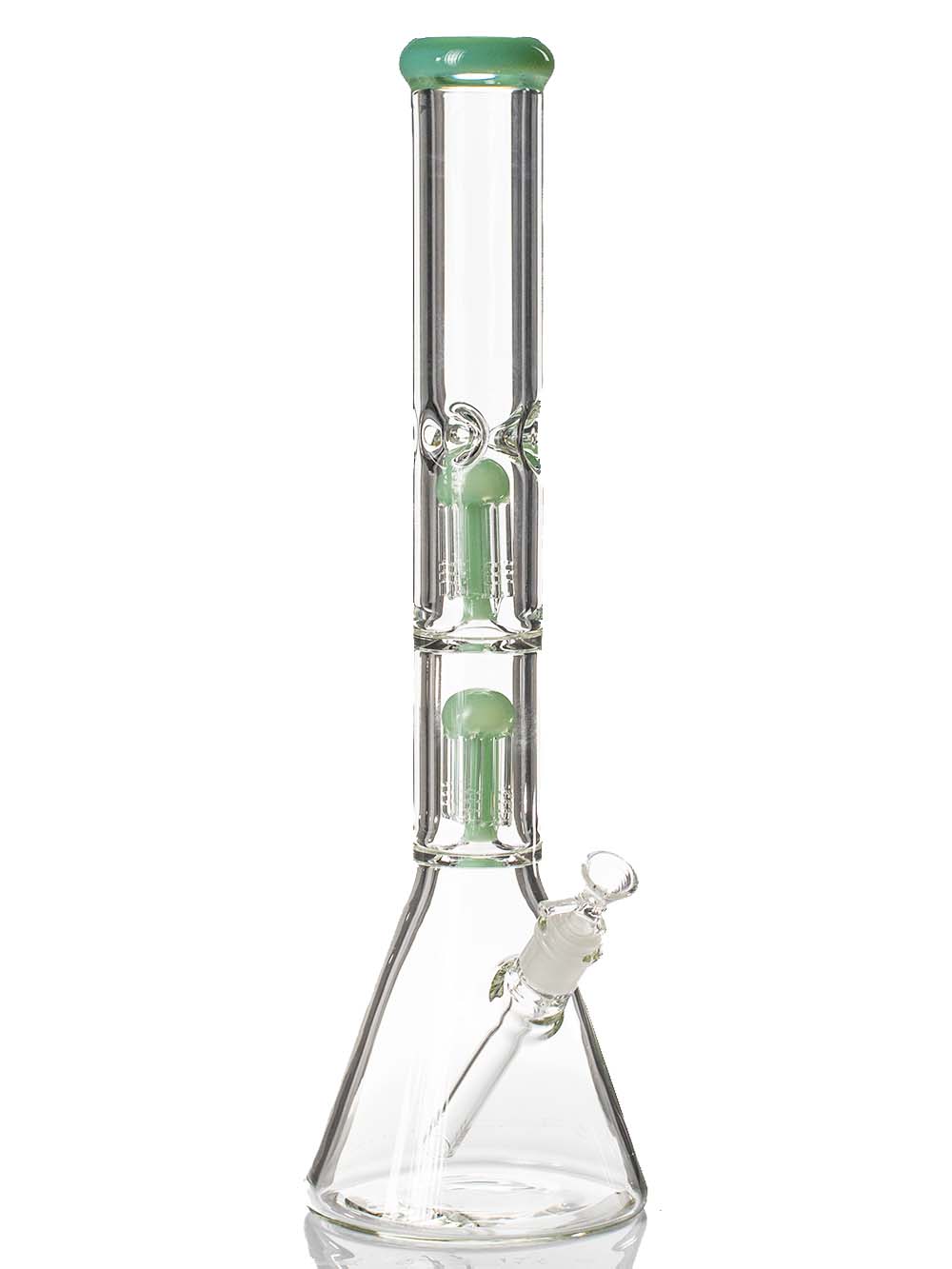 Dual Perc Beaker Bong Fat Buddha Glass