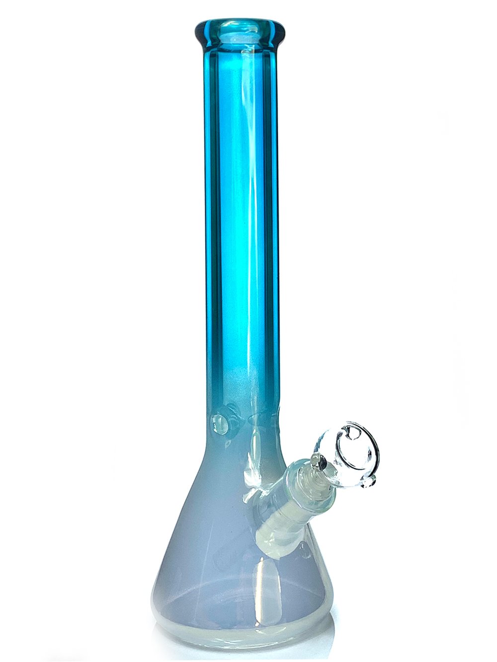 Fat Buddha Glass Bong 16" Iridescent Beaker Bong