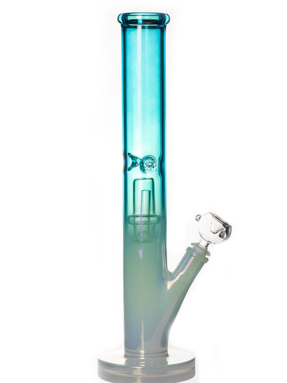Irrdescent Perc Bong Fat Buddha Glass