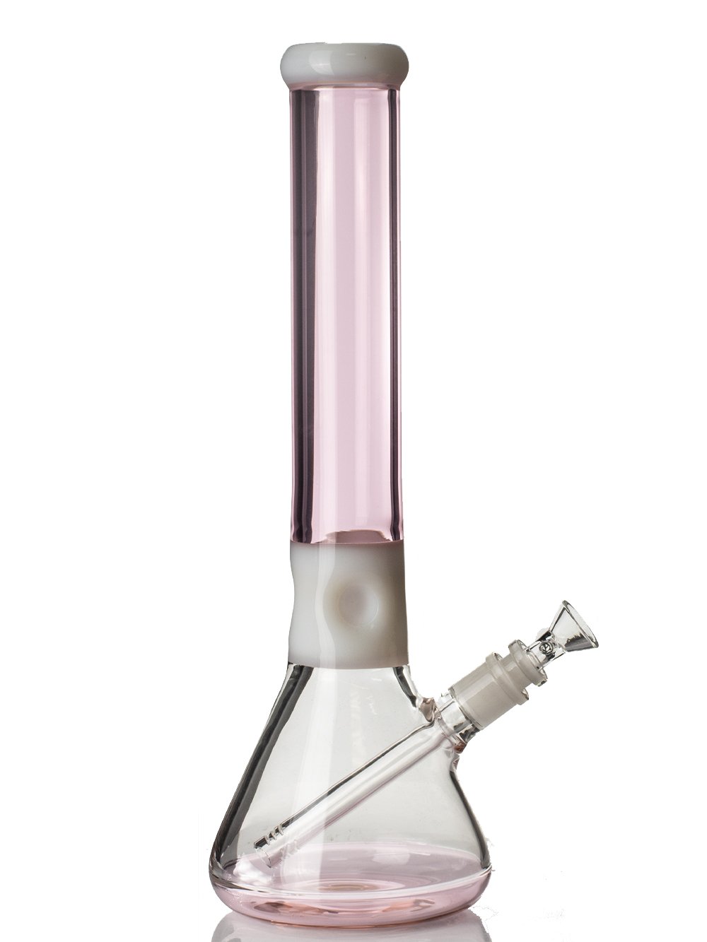 Pretty Pink Beaker Bong Fat Buddha Glass