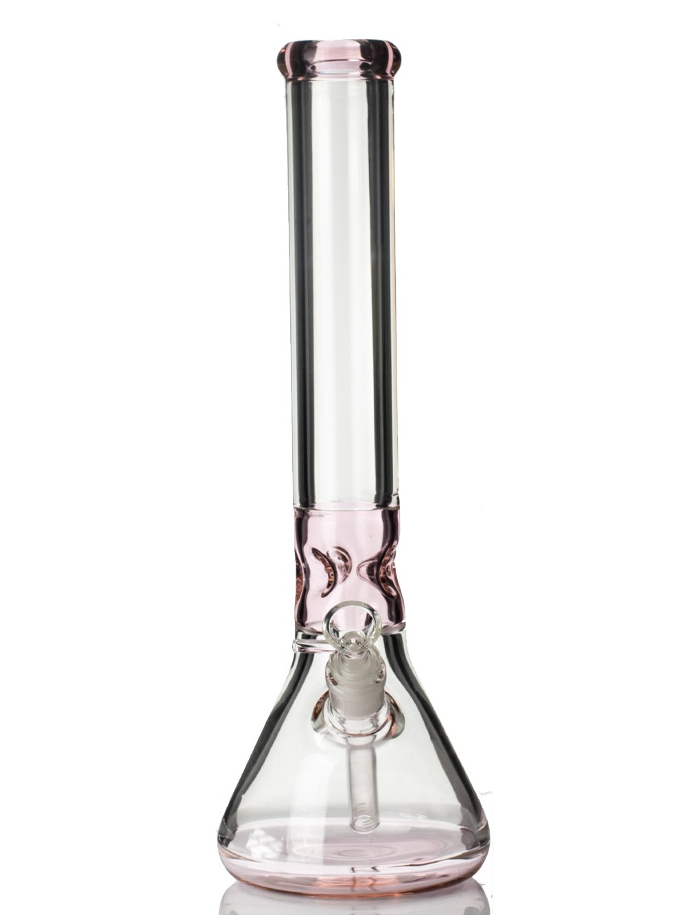 Pretty Pink Beaker Bong Fat Buddha Glass