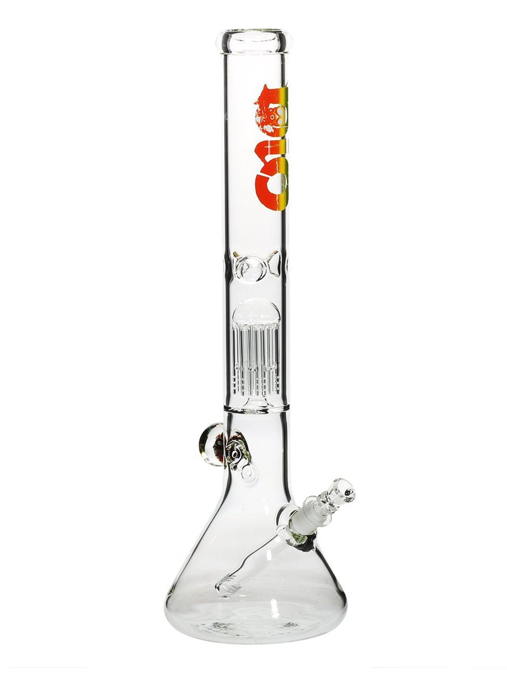 BIO Tree Perc Beaker w/Marble Fat Buddha Glass