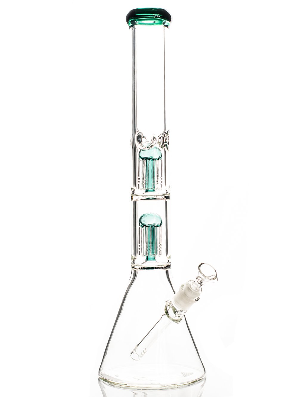 18" Double Tree Bong - Fat Buddha Glass