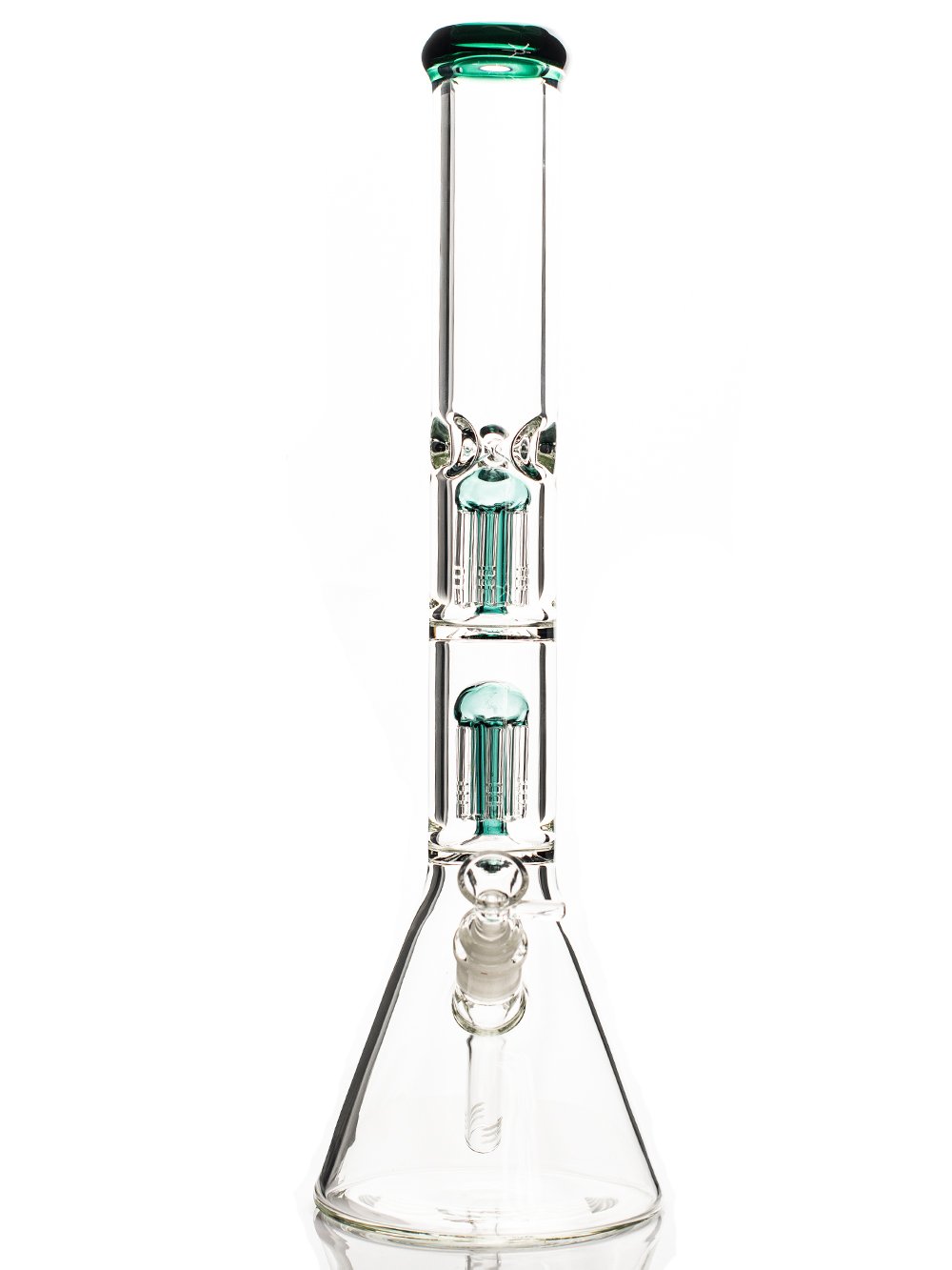 18" Double Tree Bong - Fat Buddha Glass