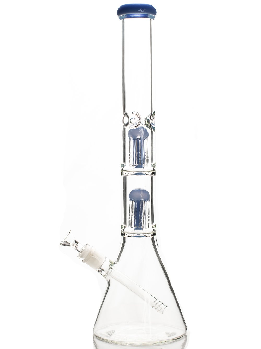 18" Double Tree Bong - Fat Buddha Glass