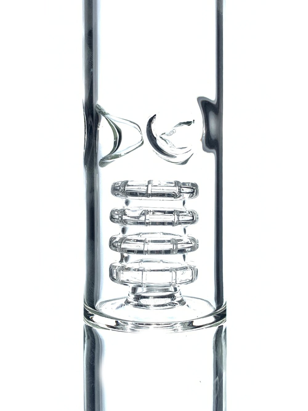 Fat Buddha Glass Bong 18" Quadruple Percolator Bong