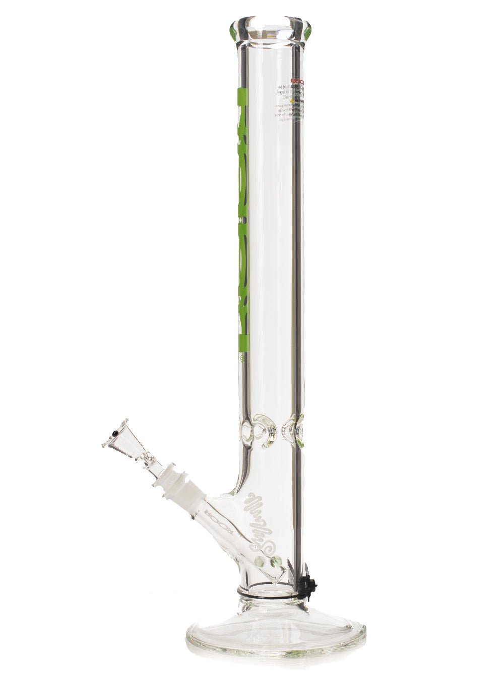 ROOR Bong 18" STRAIGHT TUBE GREEN