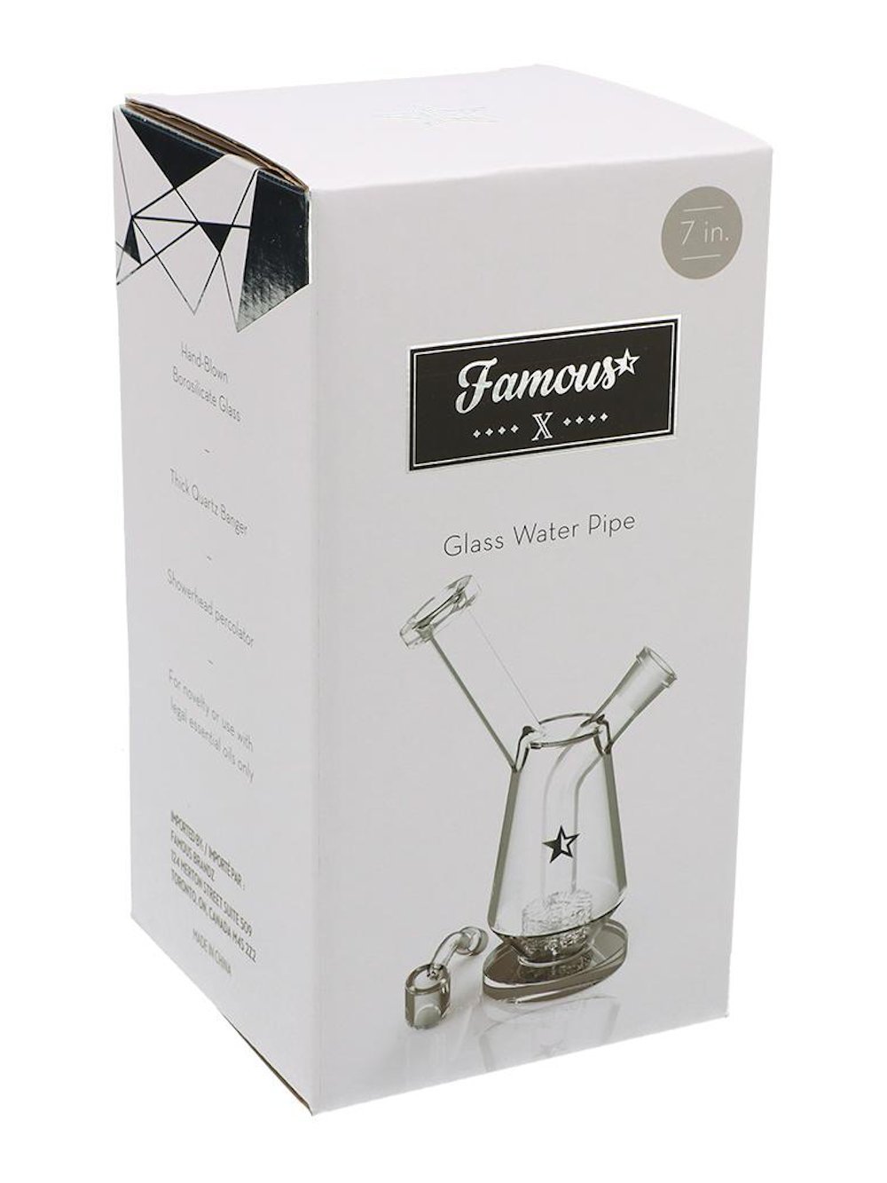 Famous Brandz Bong 7" Drip Dab Rig