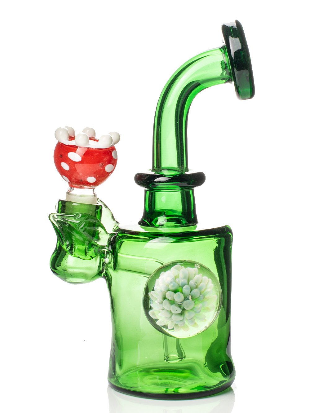 Green Planter Bong Fat Buddha Glass