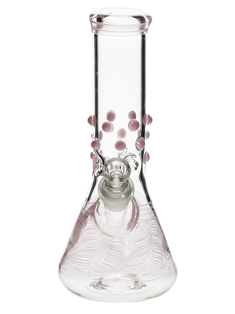 8 inch Beaker w/Marbles Fat Buddha Glass