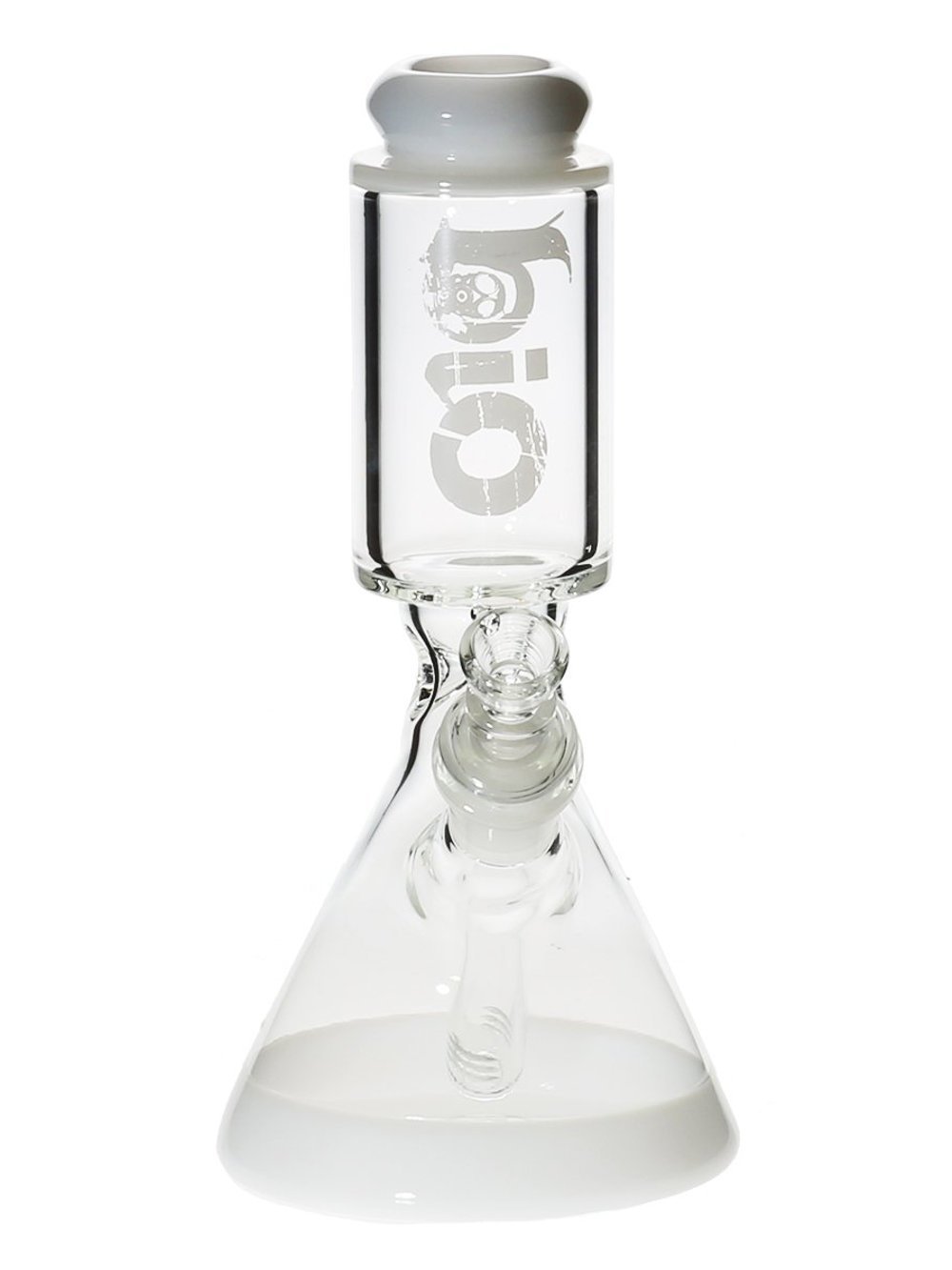 Bong White 8" BIO Modern Beaker Fat Buddha Glass