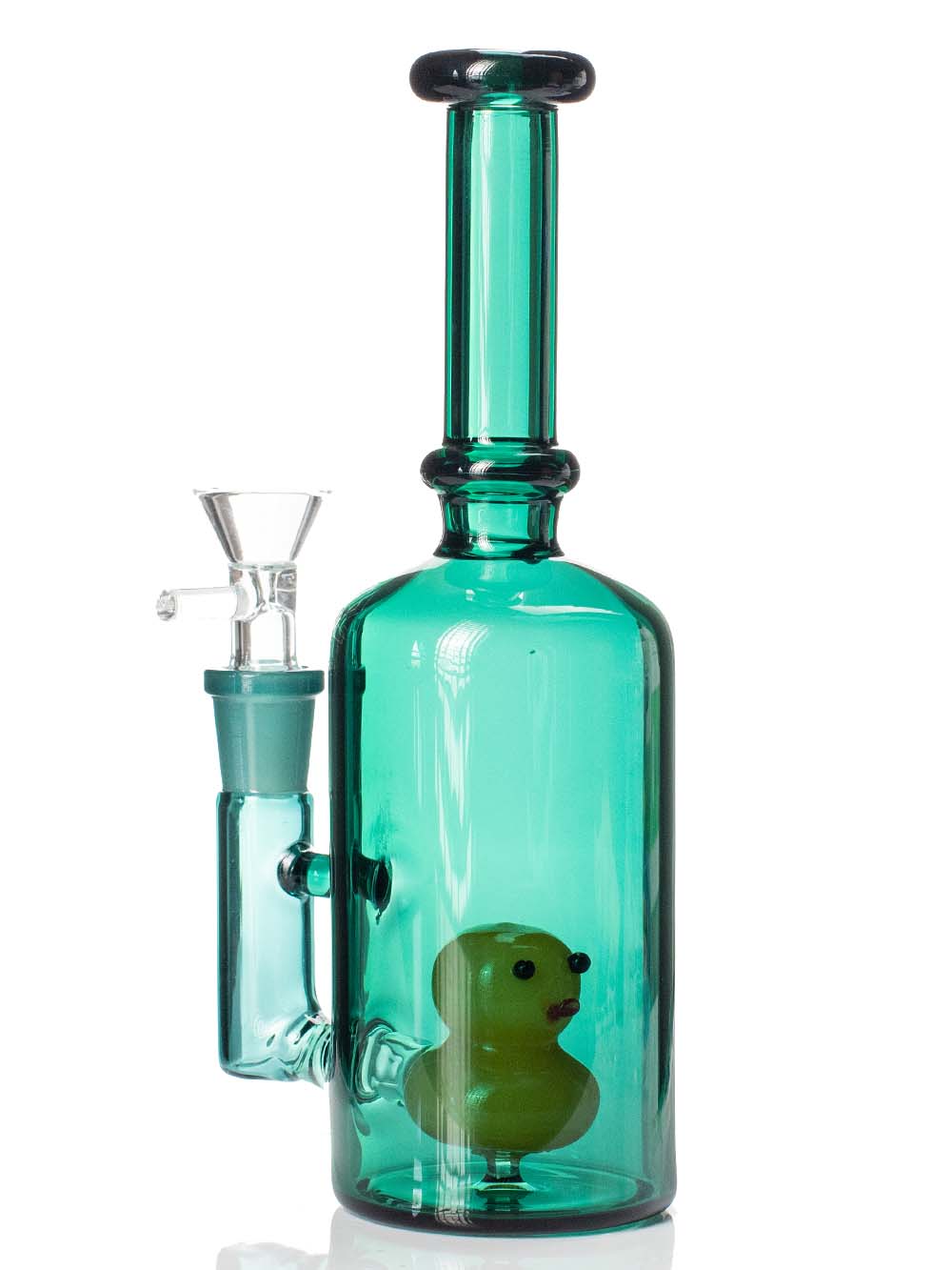8" Duck 'n Bottle Bong Fat Buddha Glass