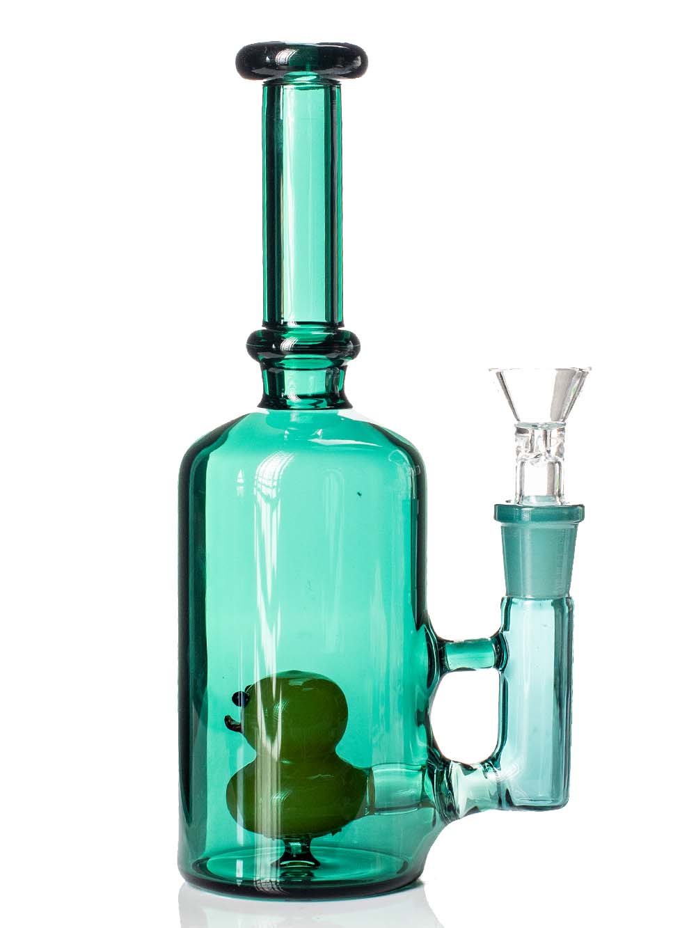 8" Duck 'n Bottle Bong Fat Buddha Glass